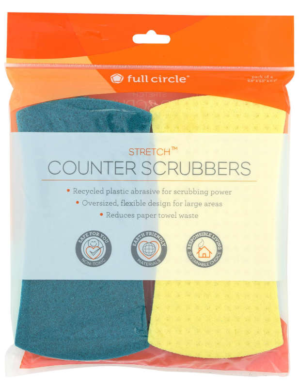 FULL CIRCLE: Counter Scrubbers 4 ct