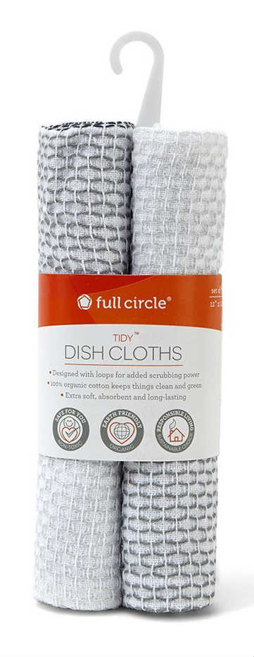 FULL CIRCLE: Dish Cloths Gray 1 unit