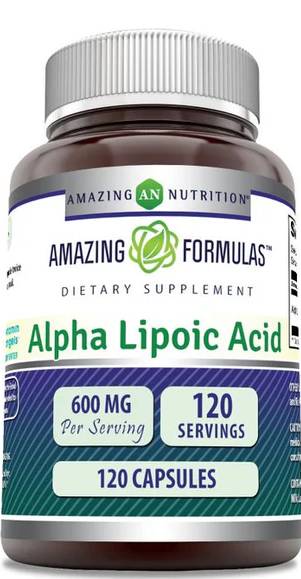AMAZING NUTRITION: Amazing Formulas Alpha Lipoic Acid 600 mg 120 CAPSULE