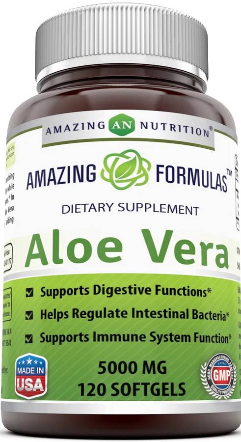 AMAZING NUTRITION: Amazing Formulas Aloe Vera 5000 mg 120 SOFTGEL