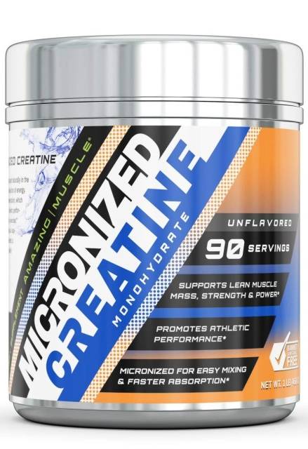 AMAZING NUTRITION: Amazing Muscle Micronized Creatine Monohydrate Unflavored 1 LB