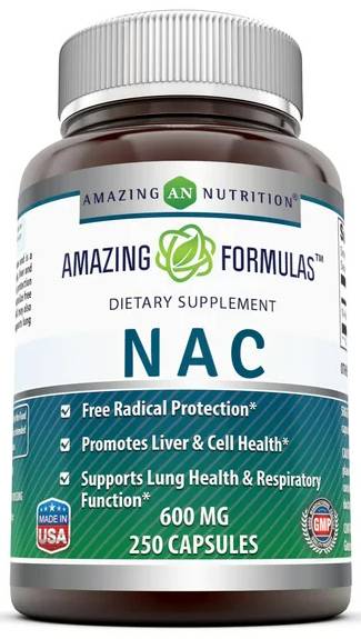 AMAZING NUTRITION: Amazing Formulas NAC 600 mg 250 CAPSULE