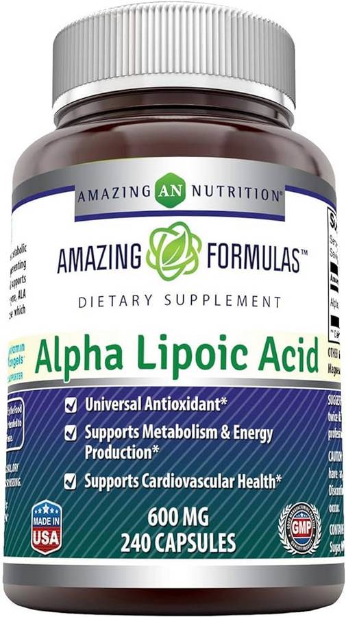 AMAZING NUTRITION: Amazing Formulas Alpha Lipoic Acid 600 mg 60 CAPSULE