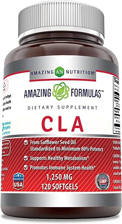 AMAZING NUTRITION: Amazing Formulas CLA 1250 mg 120 SOFTGEL