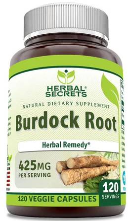 AMAZING NUTRITION: Herbal Secrets Burdock Root 425 mg 120 CAPVEGI