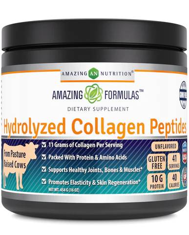 AMAZING NUTRITION: Amazing Formulas Hydrolyzed Collagen Peptides Unflavored 16 OUNCE