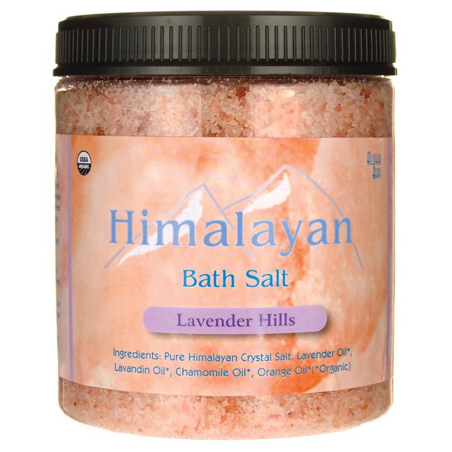 HIMALAYAN SALT CART: Coarse Bath Salt Lavender 2 LB
