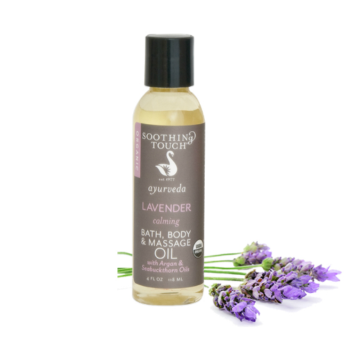 SOOTHING TOUCH LLC: Organic Bath & Body Massage Oil Lavender 4 oz