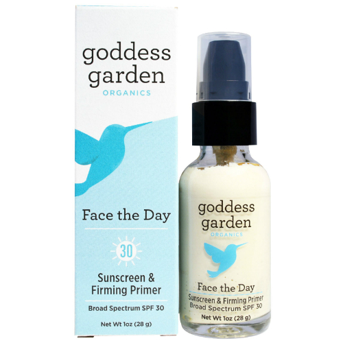 GODDESS GARDEN: Face The Day - Sunscreen SPF 30 & Firming Primer 1 oz