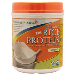 GROWING NATURALS: Rice Protein Powder Original Organic 1 lb
