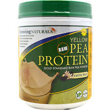 GROWING NATURALS: Pea Protein Powder Vanilla 1 lb