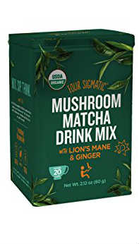 Mushroom Matcha with Lion's Mane and Ginger Powder