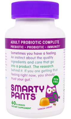 SMARTYPANTS: Adult Probiotic Complete Lemon Creme 60 gummy
