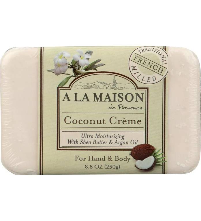 A LA MAISON: Bar Soap Coconut Creme 8.8 OUNCE
