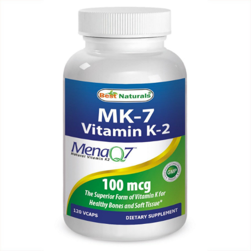 Best Naturals: MK-7 100 mcg Vitamin K 120 vgc