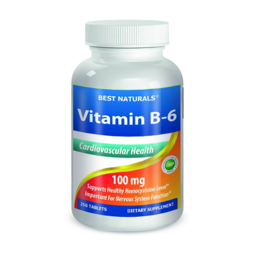 Best Naturals: Vitamin B6 100 mg 250 tab