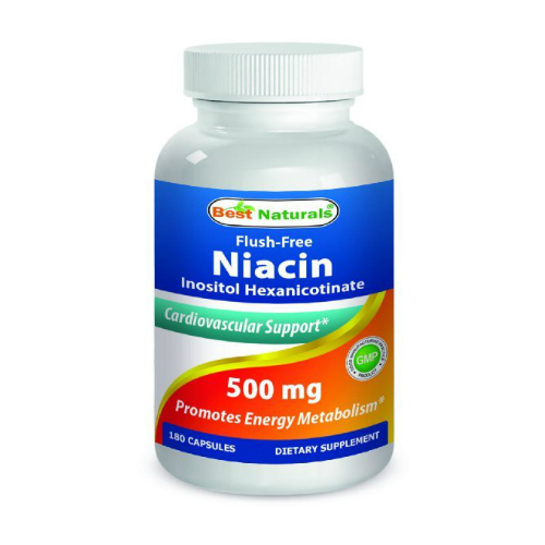 Best Naturals: Niacin Flush Free 500 mg 180 cap