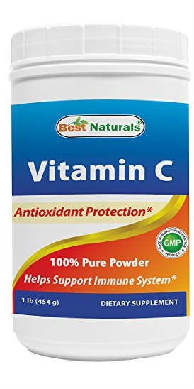 BEST NATURALS: Vitamin C Powder w/ Ascorbic Acid 1 LB