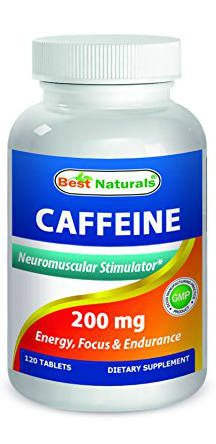 BEST NATURALS: Caffeine 200 mg 120 TAB
