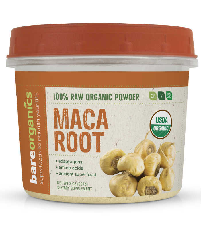 BARE ORGANICS: Organic Maca Powder 8 OZ