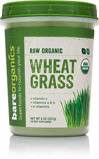 BARE ORGANICS: Organic Wheatgrass Powder 8 oz