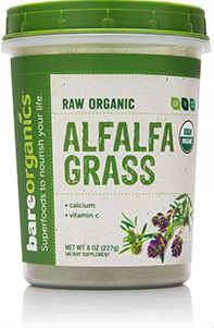 BARE ORGANICS: Organic Alfalfa Leaf Powder 8 OZ