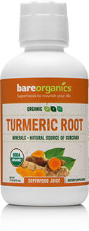 BARE ORGANICS: Organic Turmeric Root Juice 16 oz