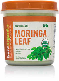 BARE ORGANICS: Organic Moringa Leaf Powder 8 oz