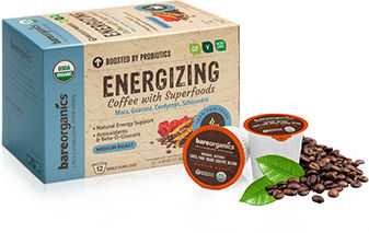 BARE ORGANICS: Energy Coffee K-Cups 12 ct
