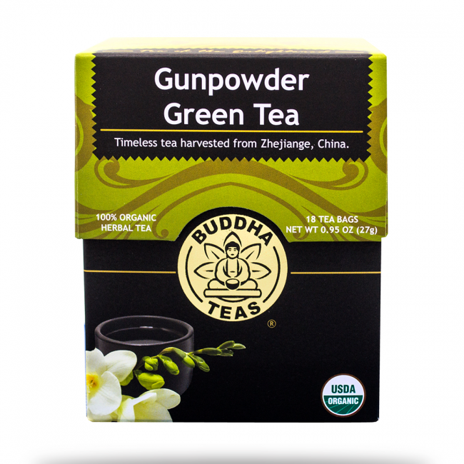 Buddha Teas: Gunpowder Green Tea 18 bag