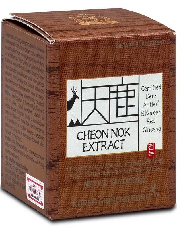 CHEONGKWANJANG: Cheon Nok Extract Deer Antler and Korean Red Ginseng 30 GM