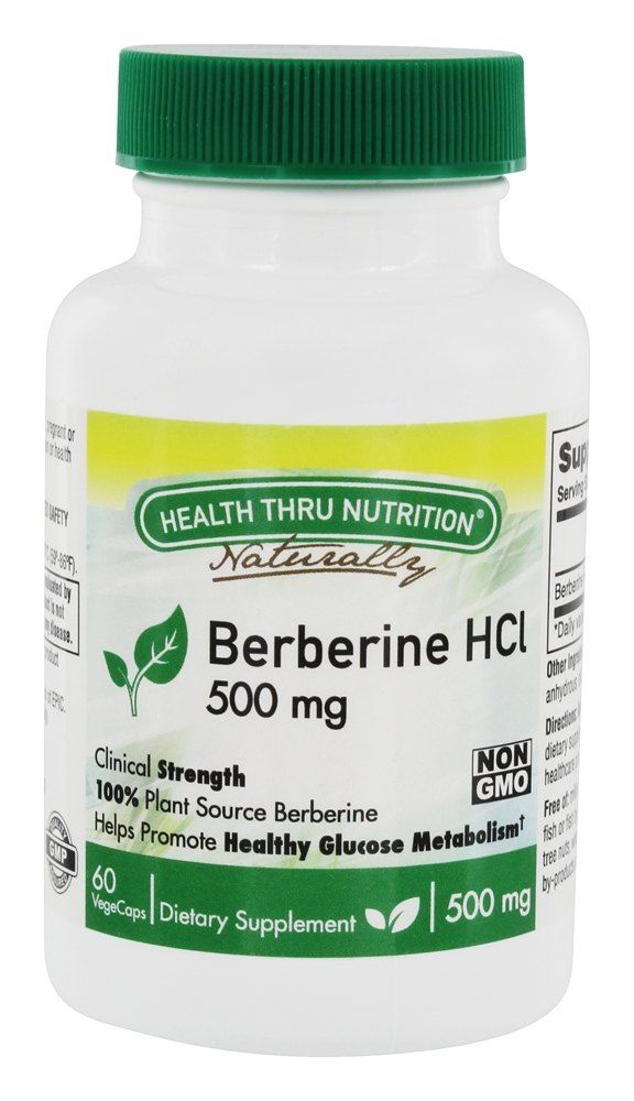 HEALTH THRU NUTRITION: Berberine 500mg 60 cap vegi