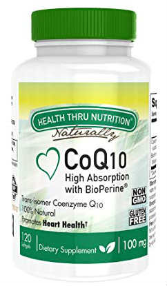 HEALTH THRU NUTRITION: CoQ-10 w/ BioPerine® 100mg NON-GMO 120 softgel