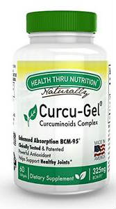HEALTH THRU NUTRITION: Curcu-Gel 325mg Curcumin 60 softgel