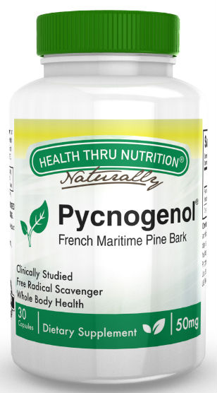 HEALTH THRU NUTRITION: Pycnogenol French Maritime Pine Bark 50mg 30 capsule