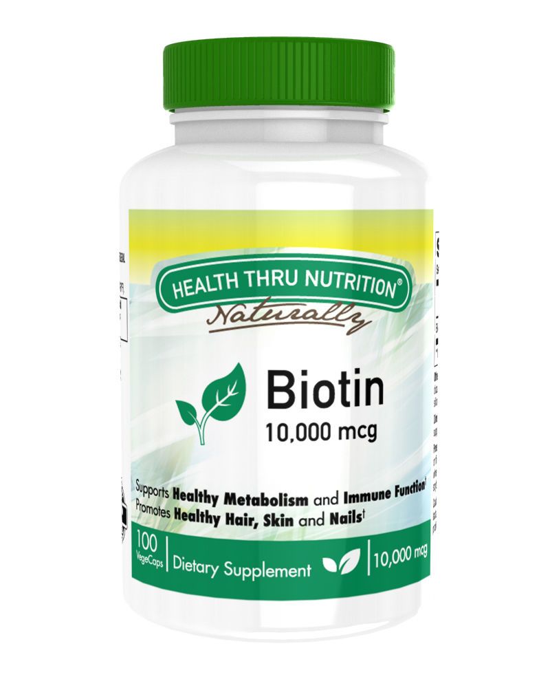 Biotin 10000mg 120 cap vegi from HEALTH THRU NUTRITION