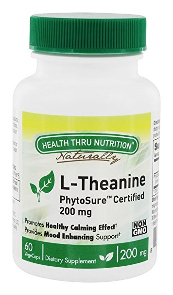 HEALTH THRU NUTRITION: L-Theanine 200mg 60 capvegi