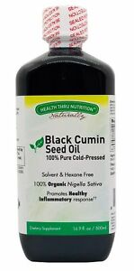 HEALTH THRU NUTRITION: Black Seed Oil Liquid (Cold Pressed) NON-GMO 16.9 ounce