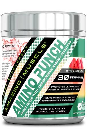 AMAZING NUTRITION: Amazing Muscle Amino Punch Watermelon 255 GM