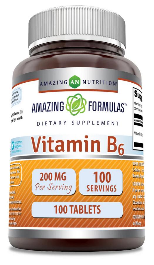 AMAZING NUTRITION: Amazing Formulas Vitamin B6 200 mg 100 TABLET