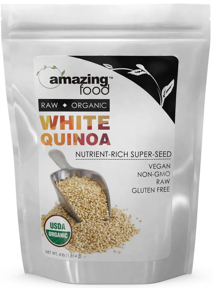 AMAZING NUTRITION: Amazing Foods Organic Quinoa White Grain 2 LB