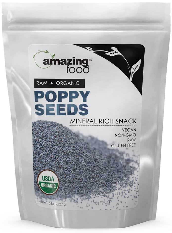 AMAZING NUTRITION: Amazing Foods Organic Blue Poppy Seeds 2 LB
