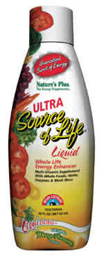 Natures Plus: Ultra Source of Life Liquid Mango Pineapple 30oz.