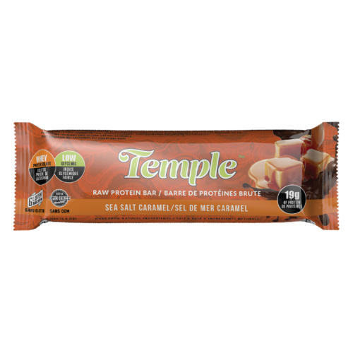 Liquid Creations Inc: Temple Protein Bar Caramel 12 per box
