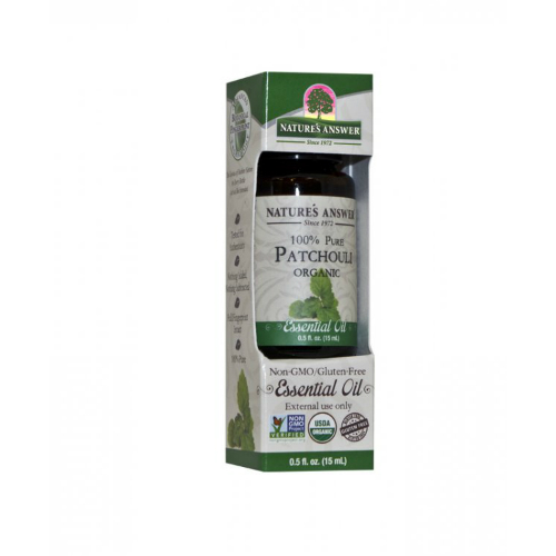 NATURE'S ANSWER: Organic Patchouli Essential Oil 0.5 oz