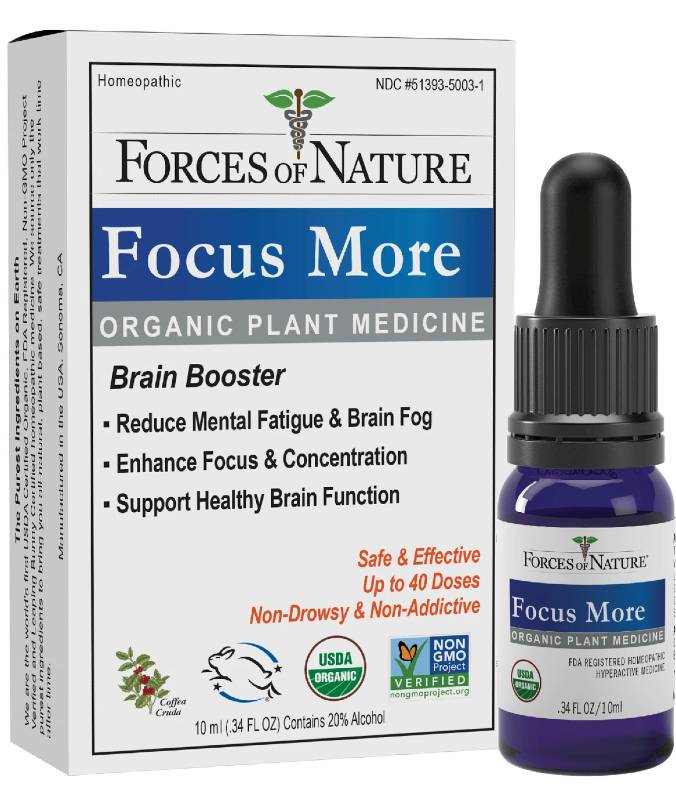 FORCES OF NATURE: Focus More Organic Plant Medicine 10 ML