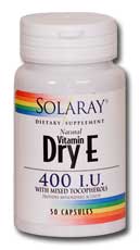 Solaray - Dry Vitamin E-400 100ct 400IU