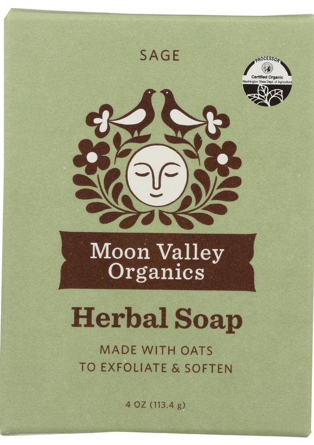 MOON VALLEY ORGANICS: Sage Herbal Soap 4 OUNCE