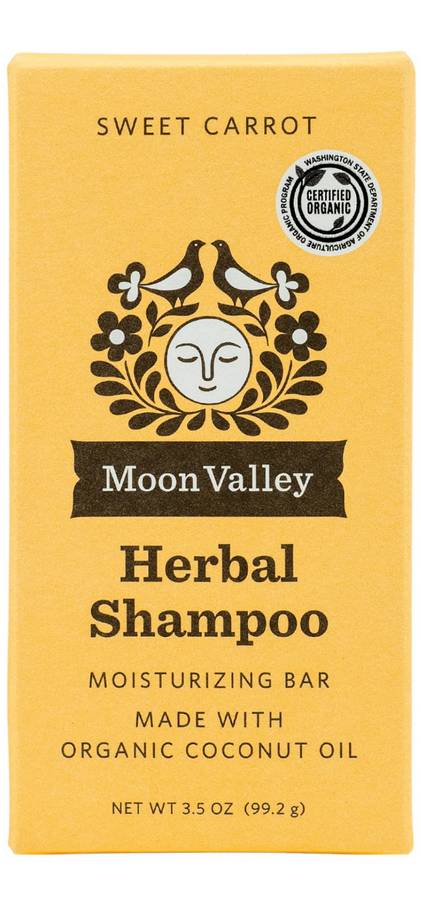 MOON VALLEY ORGANICS: Sweet Carrot Herbal Shampoo Bar 3.5 OUNCE