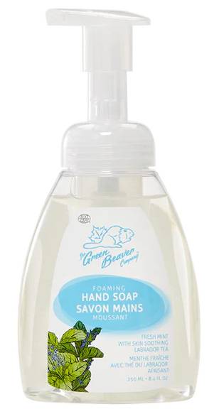 THE GREEN BEAVER: Foaming Hand Soap Pump Fresh Mint 8.4 oz